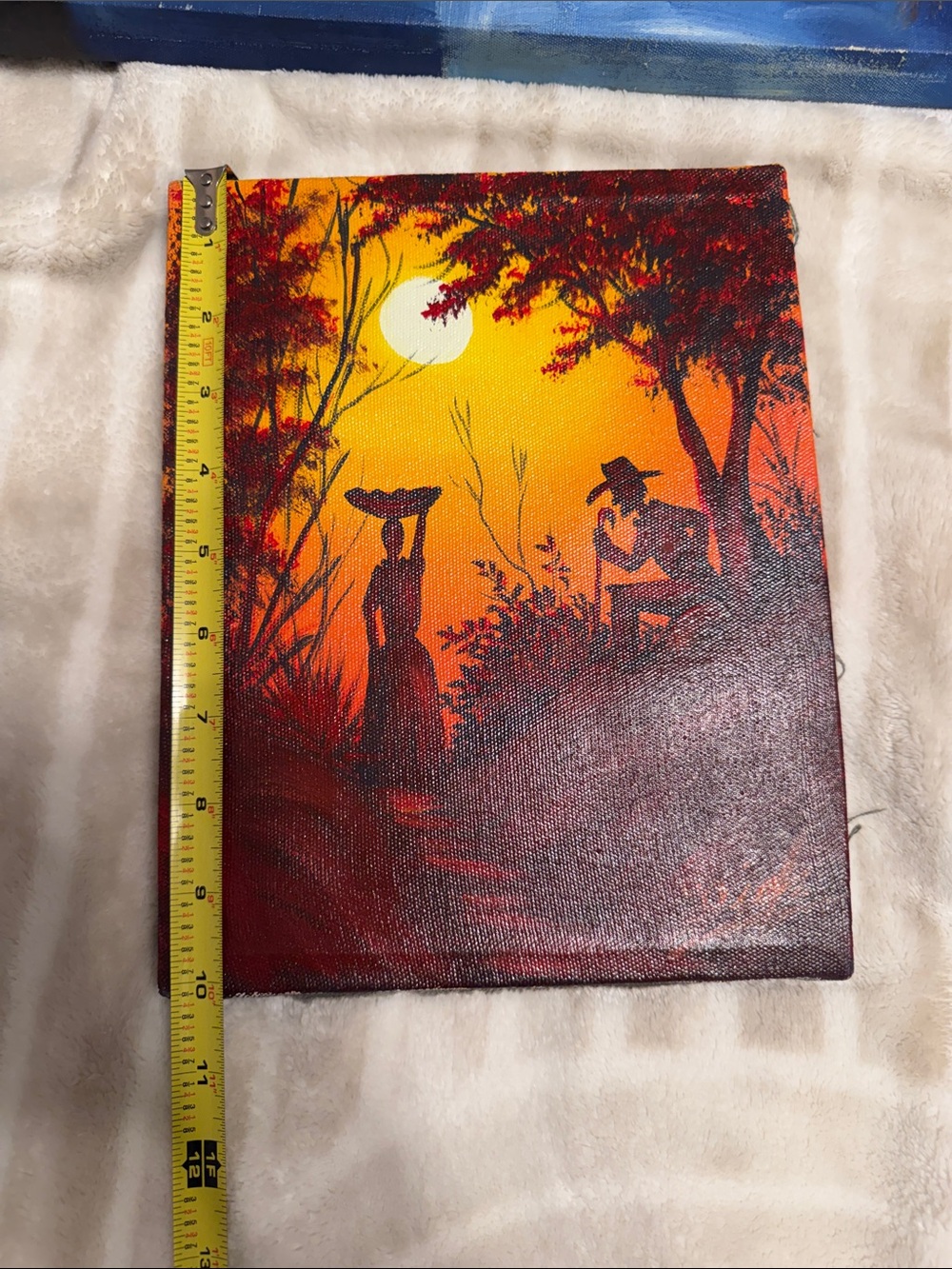 Hand-Painted Multi-Color Home Art Wall Canvas - Picture 2 of 12